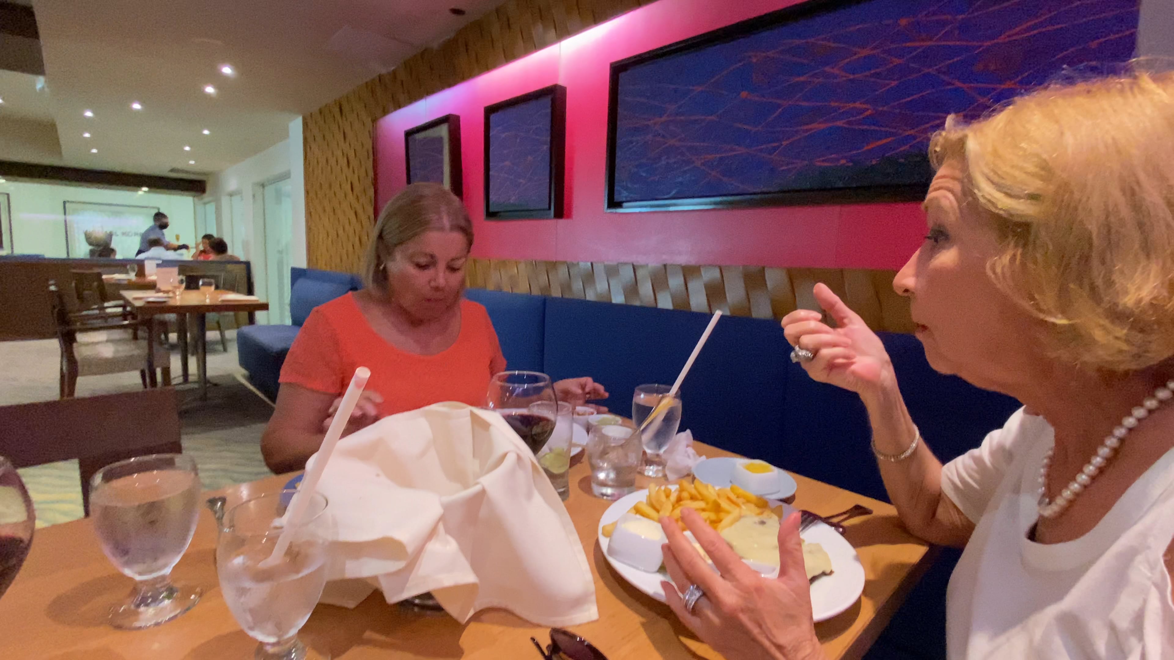 Lunch at Aquarius renaissance plaza Aruba