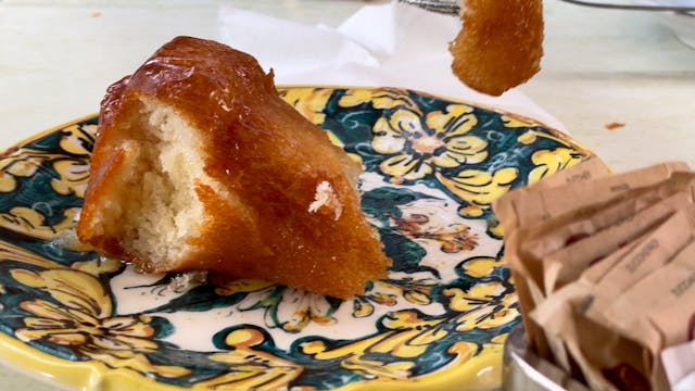 Breakfast in Naples, Italy