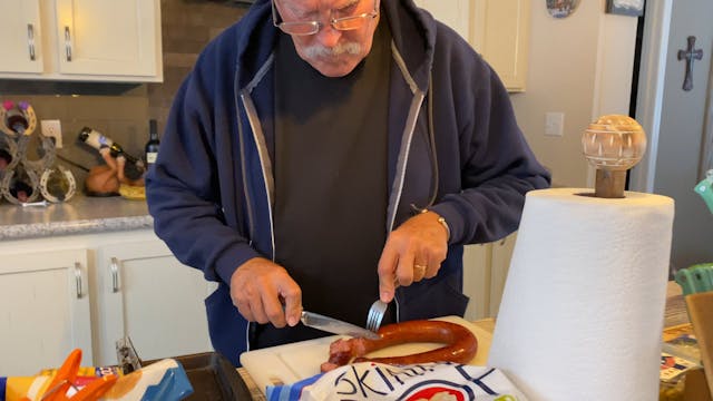 HEB Sausages sliced