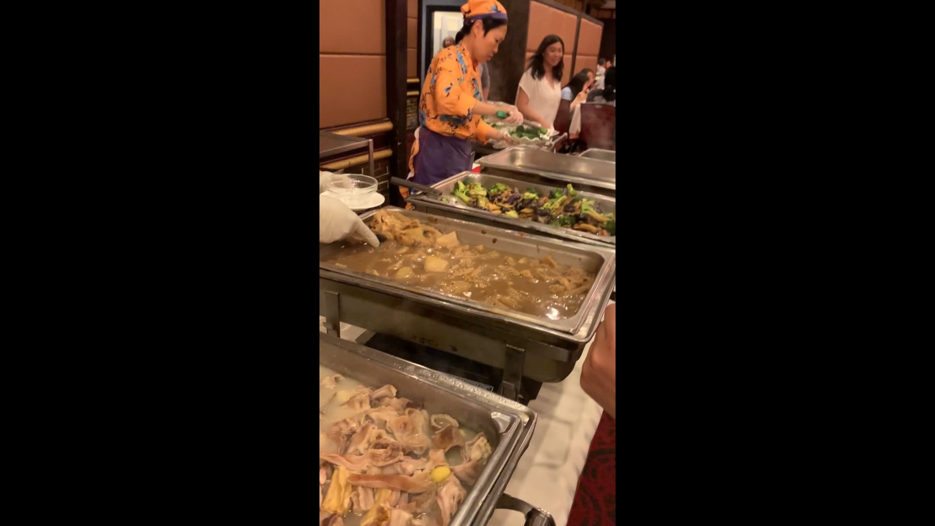 In the dim sum venue In NYC