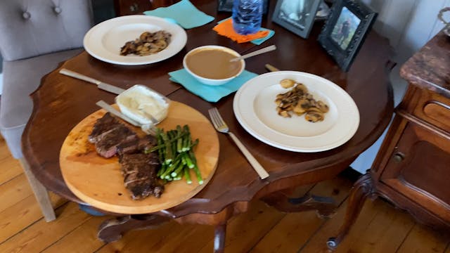Limousine steak at home with w lovely...