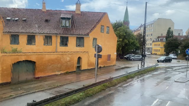 Terracotta color buildings in Copenhagen