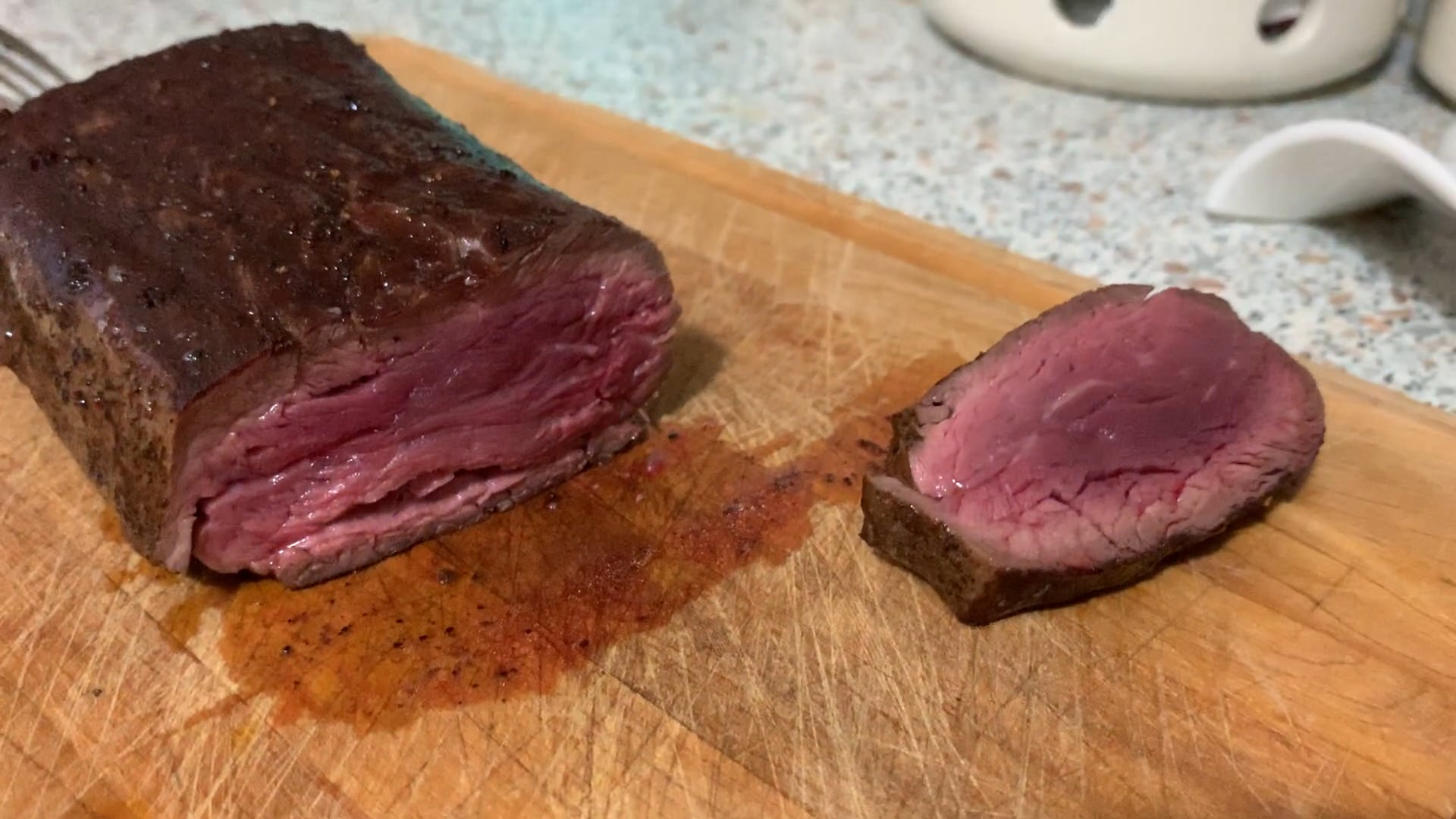 Slice the tenderloin