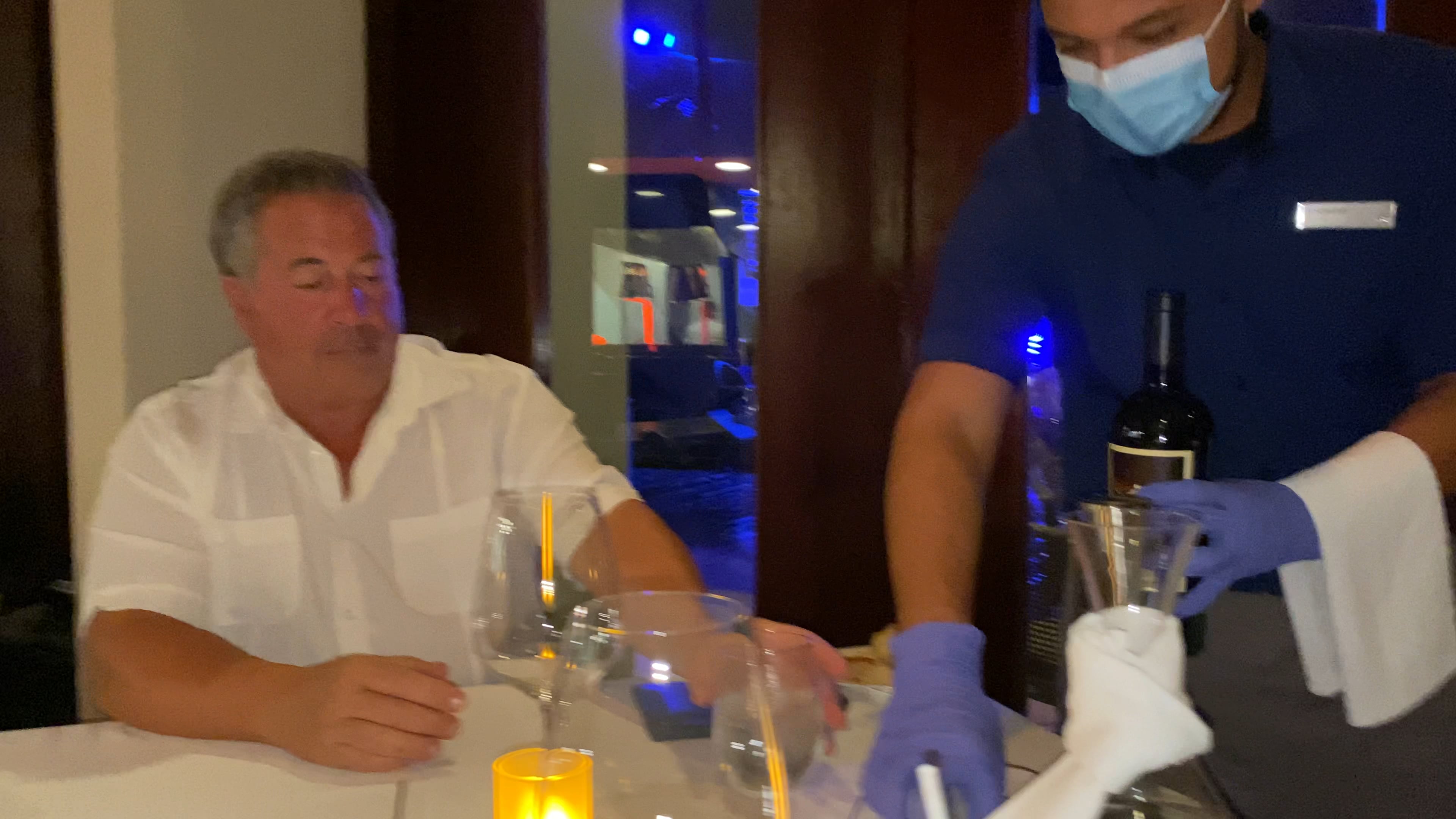 Sunset grill with John and Wendy