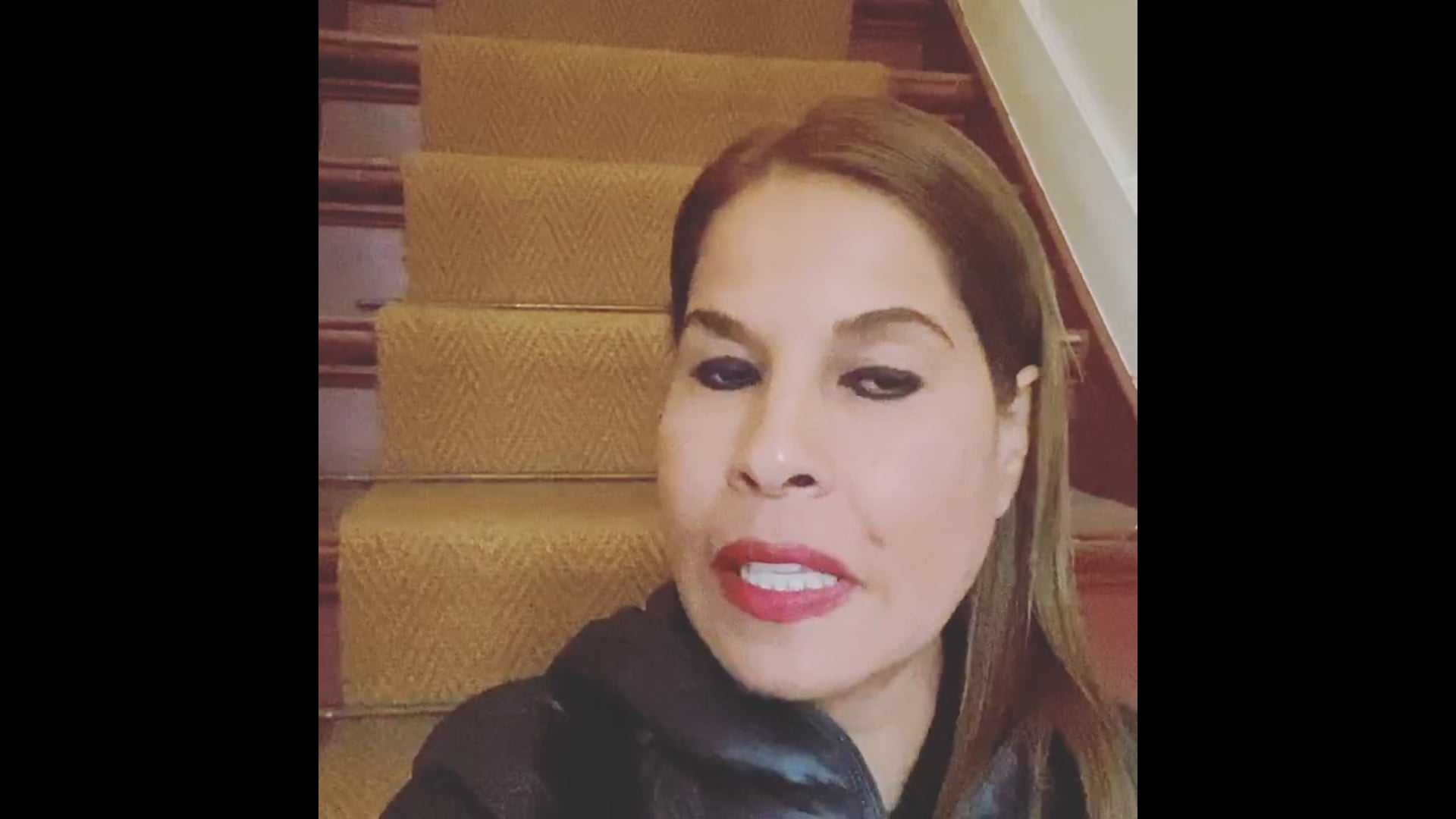 On the stairs b4 my trip to Vietnam