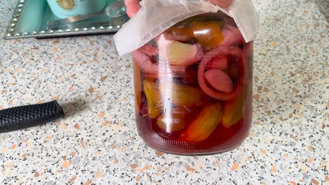Pickled fruit from Sam