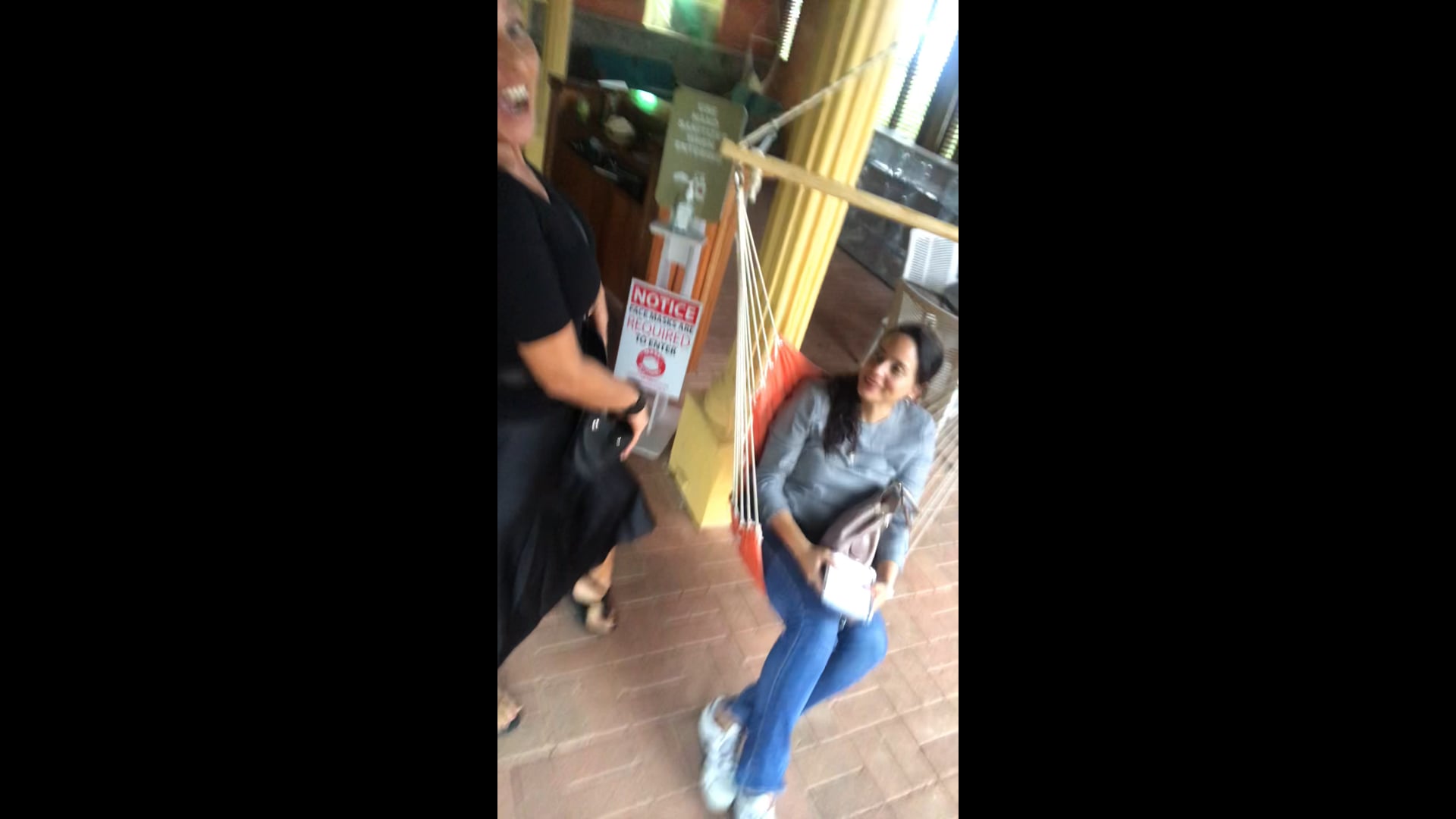 Chery and Elisa after lunch