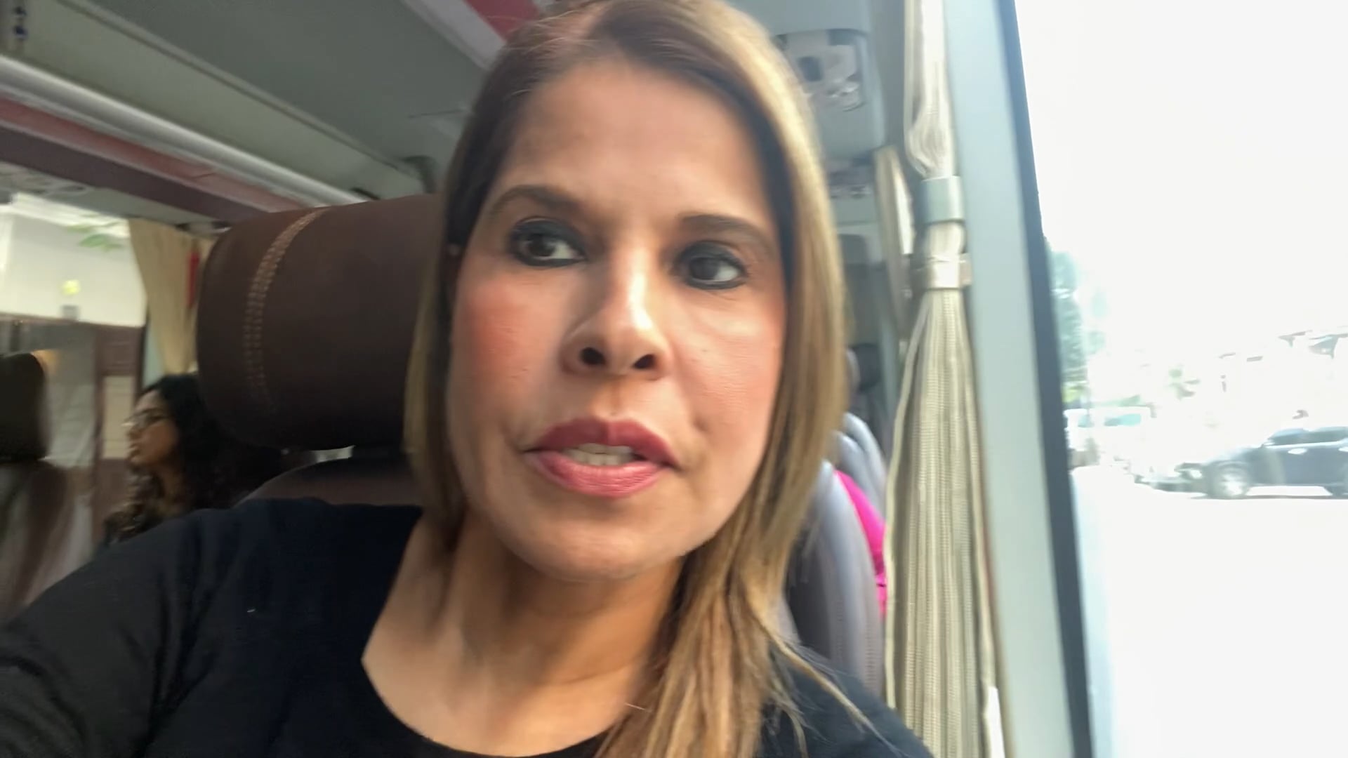 In the bus to Halang Bai