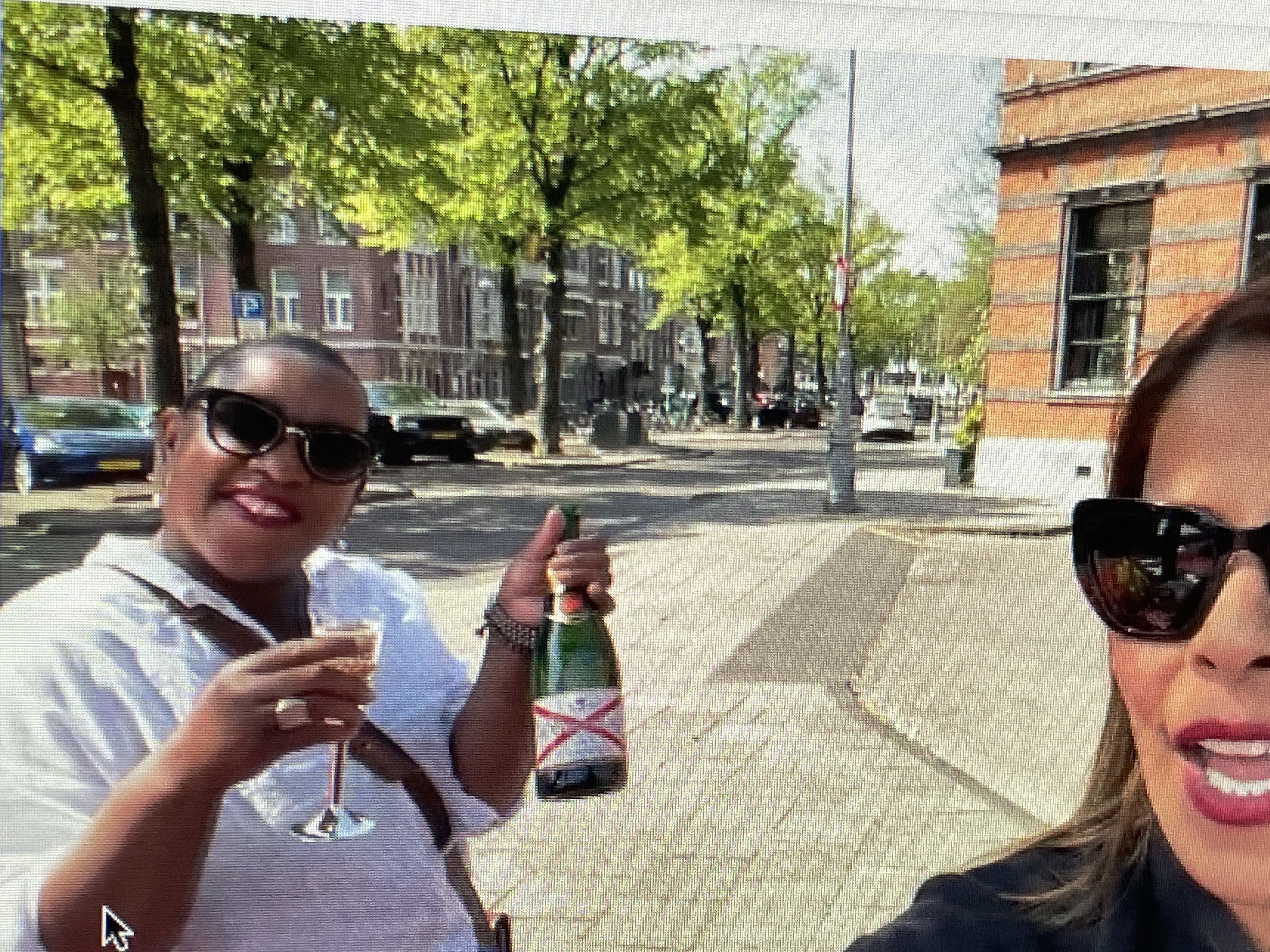 Kings day on a bench