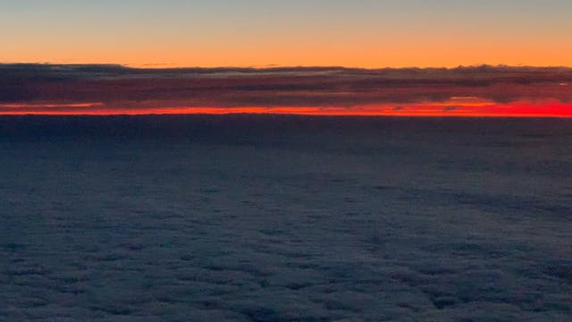 Sunrise from the plane
