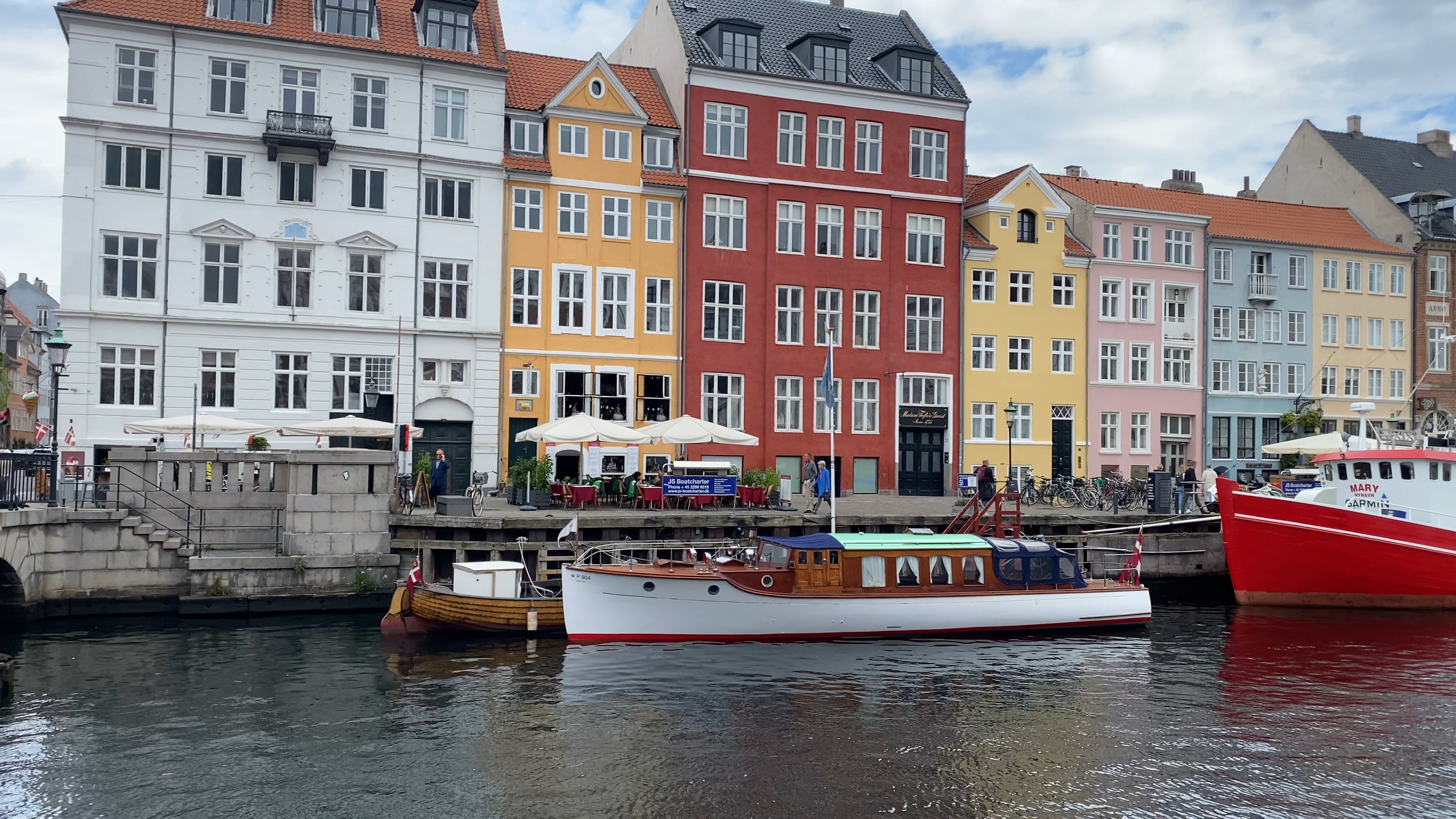 Colorful houses in Copenhagen