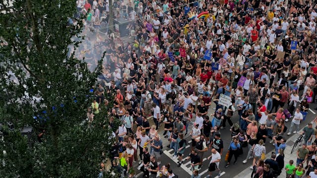 Protesting in Amsterdam