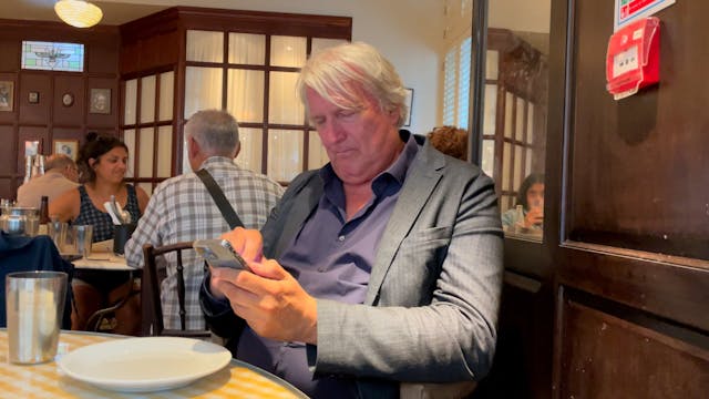 Always on his phone