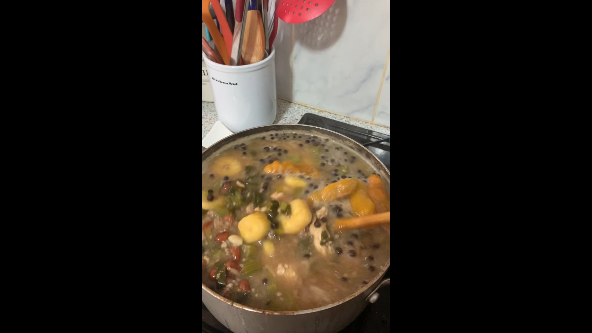 Brown bean soup