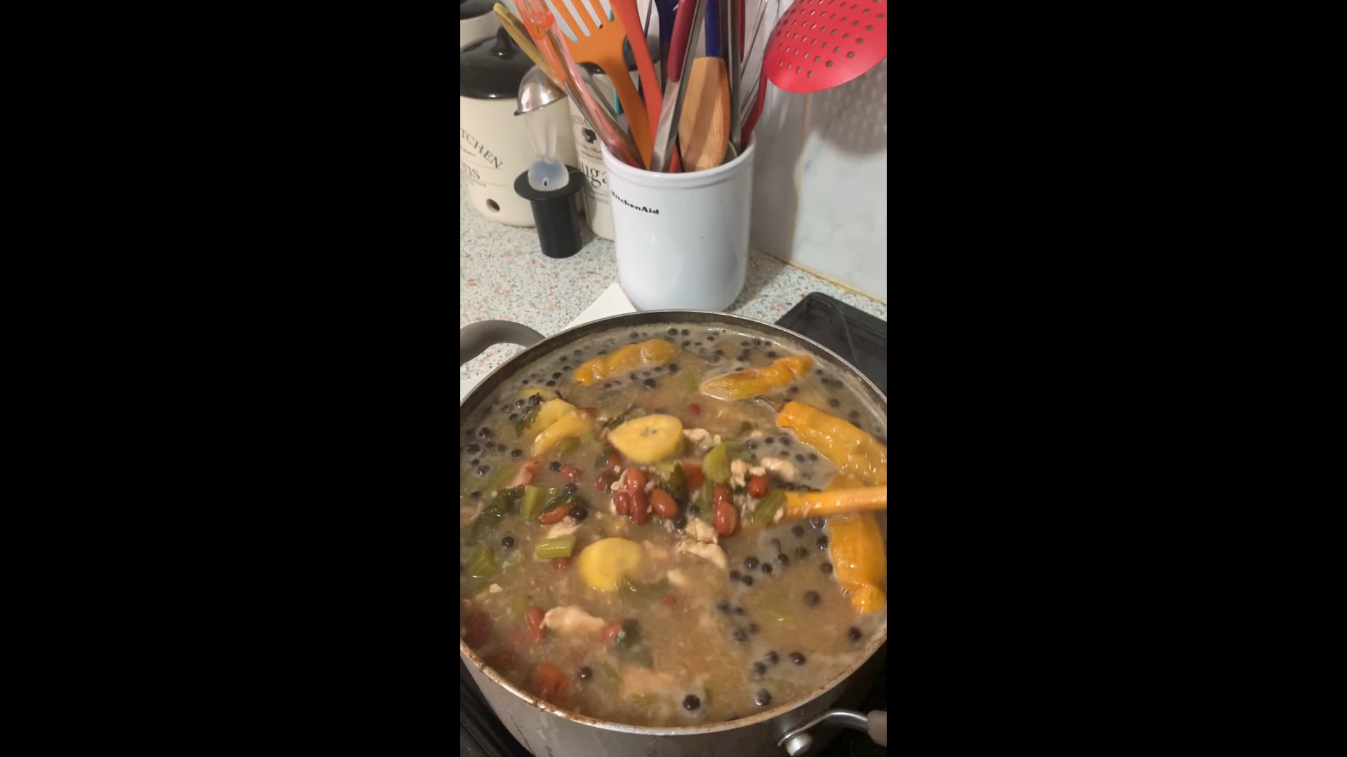 Brown bean soup