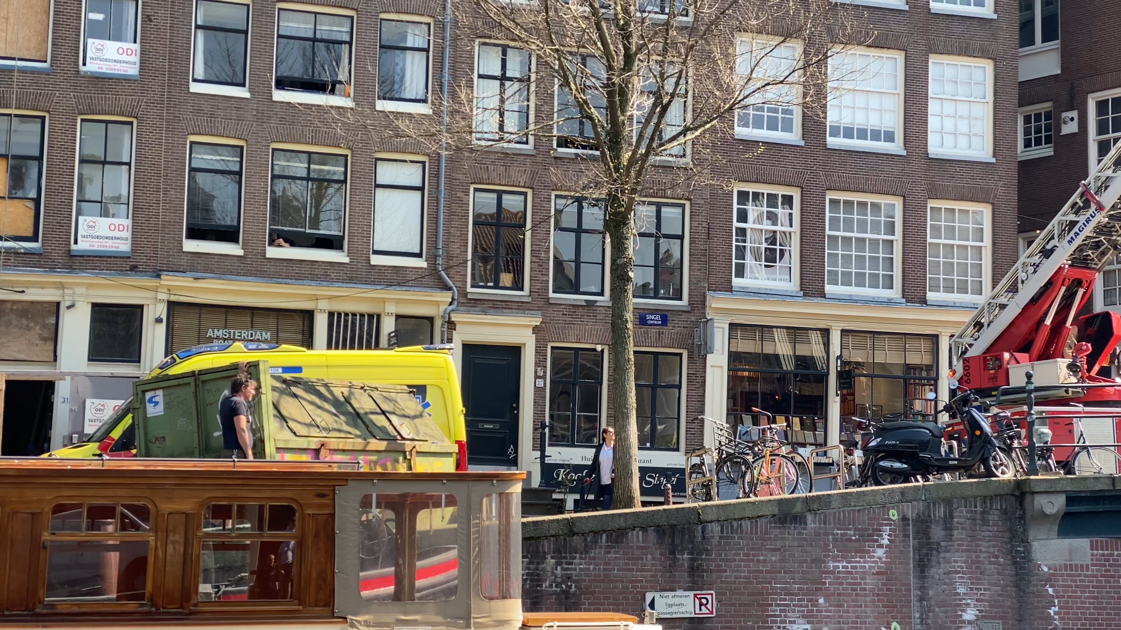 Boat ride during covid in Amsterdam