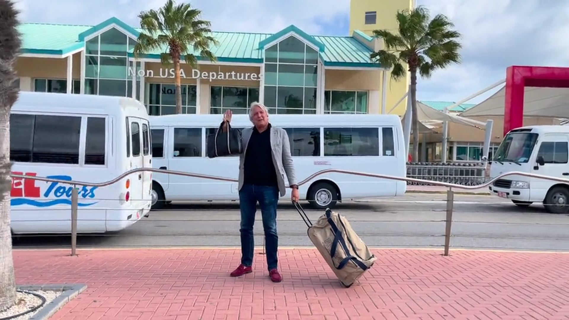 Tony flying back to Amsterdam