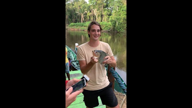 He caught a Piranha