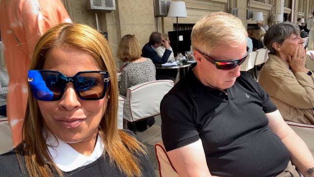 At Cafe Marly, Paris, France