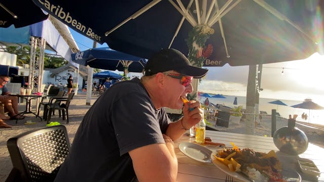Sunset at Nikki beach in Aruba