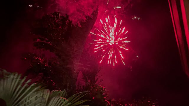 Fire work in our neighbor hood