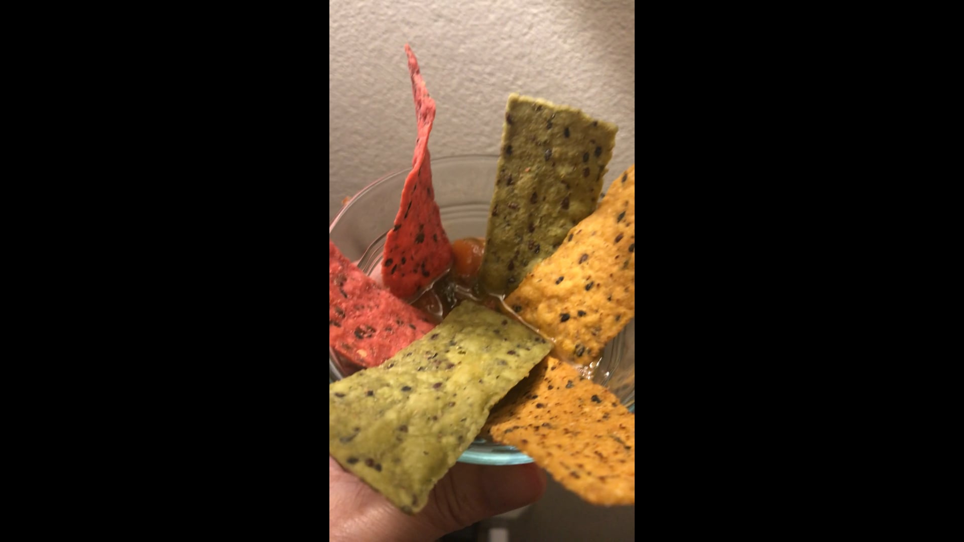 Veggie taco chips