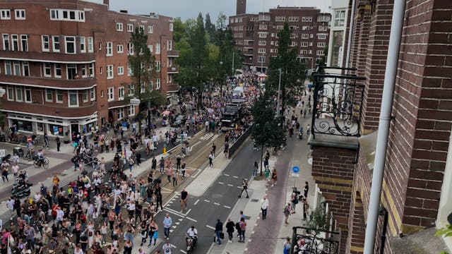 Protesting in Amsterdam