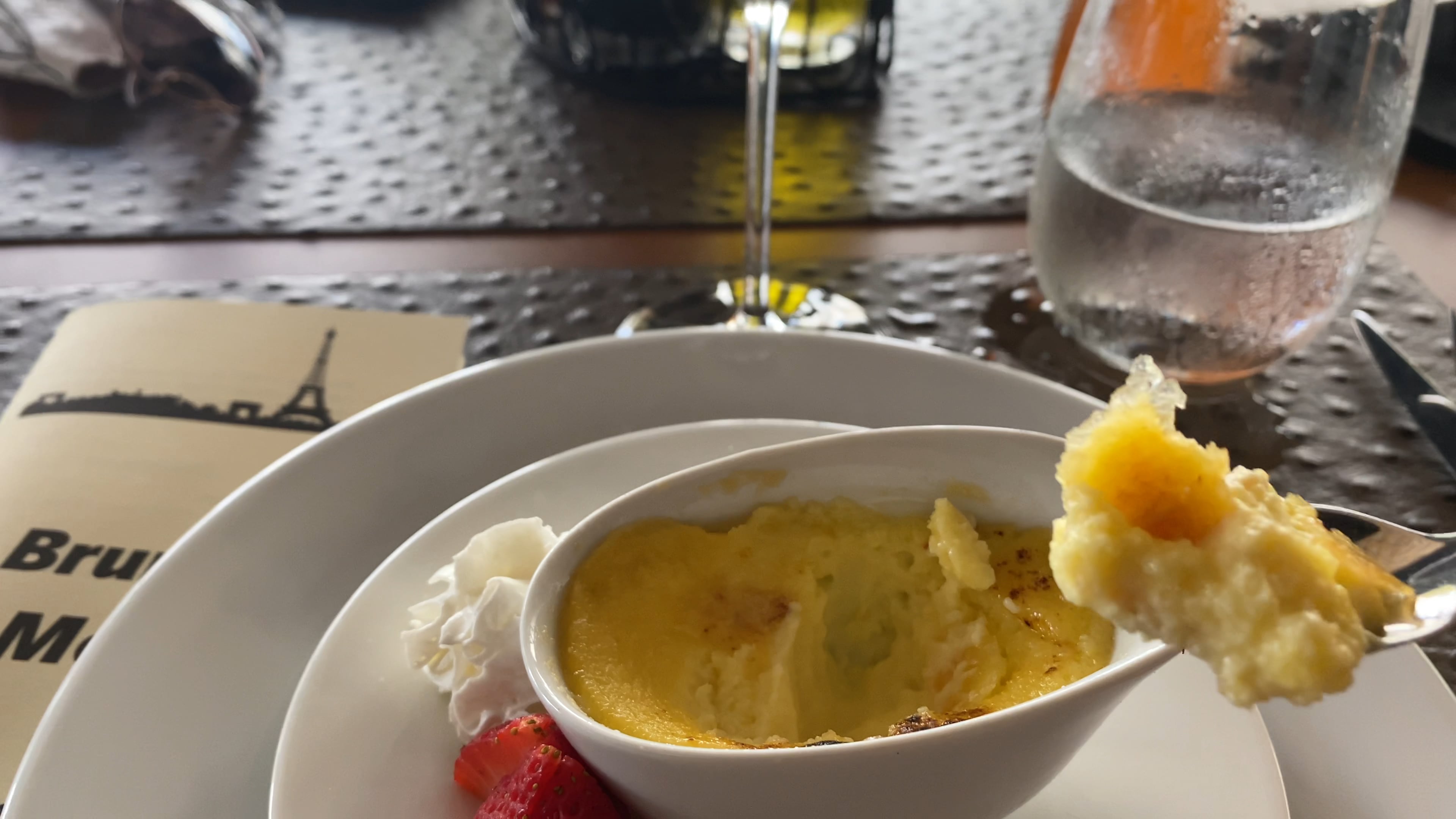 Creme brûlée, at la Braise