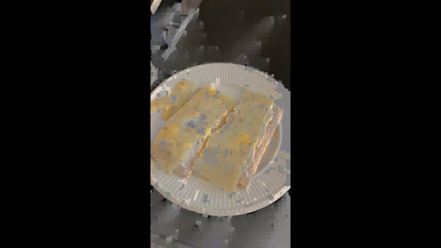 I love cheese on a cracker