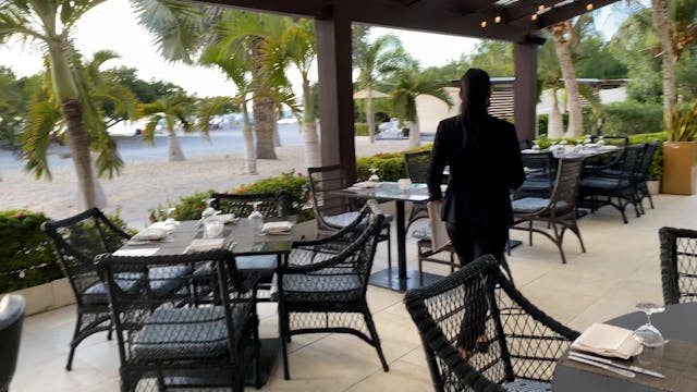 Xmas dinner at BLT Aruba in the Ritz