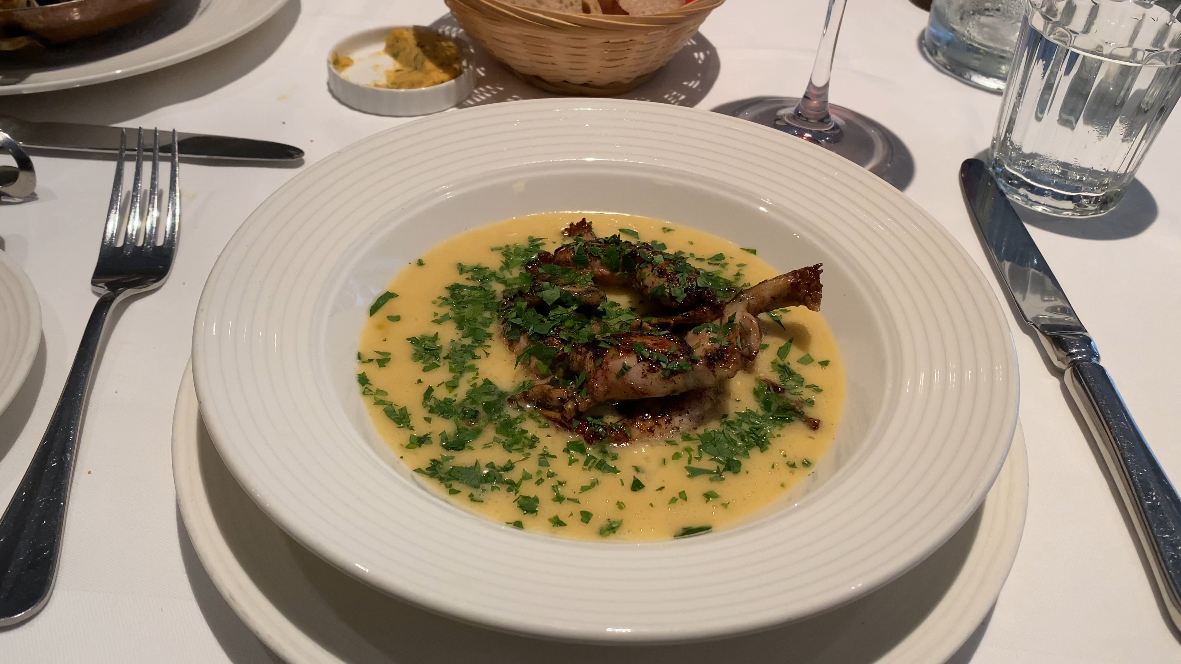 Frog legs and escargots