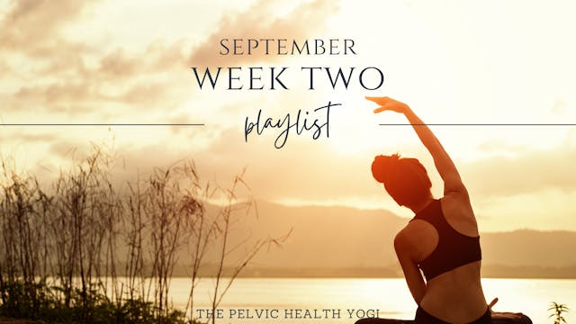 September Schedule: Week Two