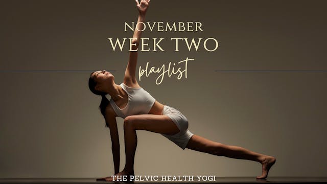 November Schedule: Week Two