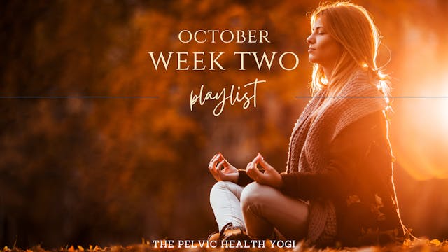 October Schedule: Week Two