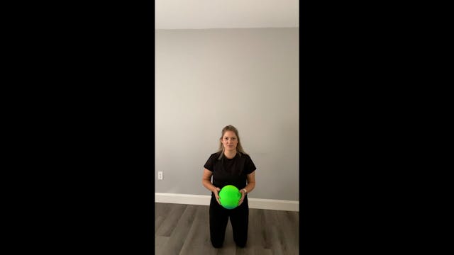 Kneeling Ball Pallof PRess