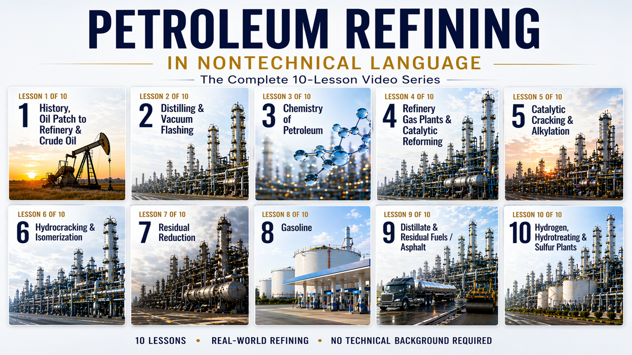 PETROLEUM REFINING IN NONTECHNICAL LANGUAGE - SET