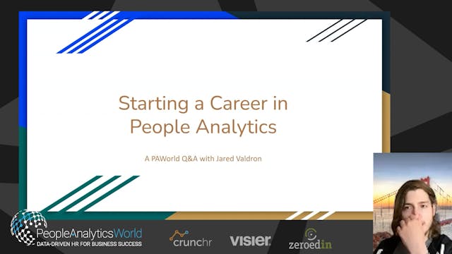 Starting a Caree in People Analytics