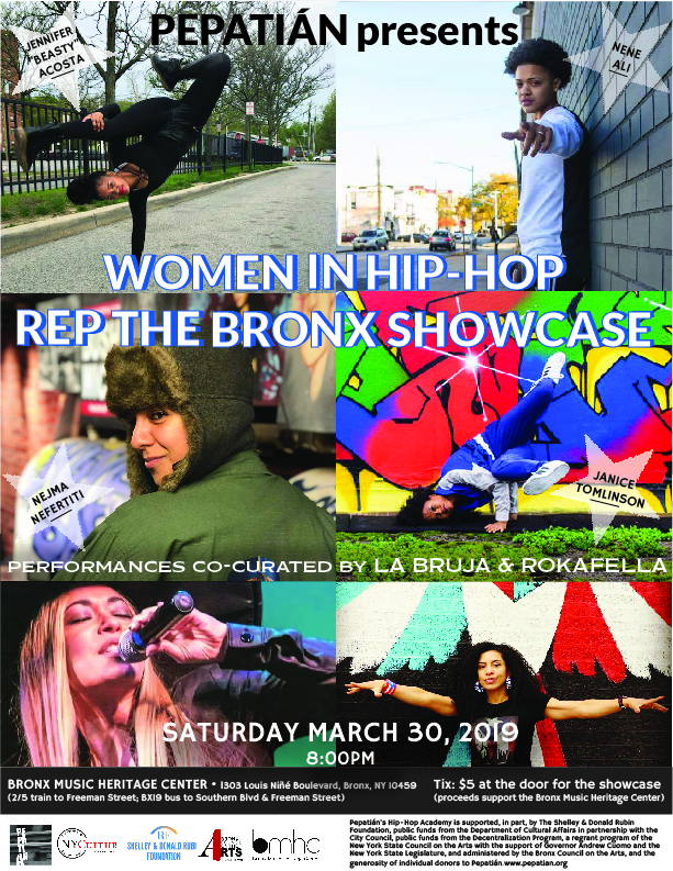 Women in Hip-Hop Rep The Bronx - PEPATIAN PRODUCTIONS