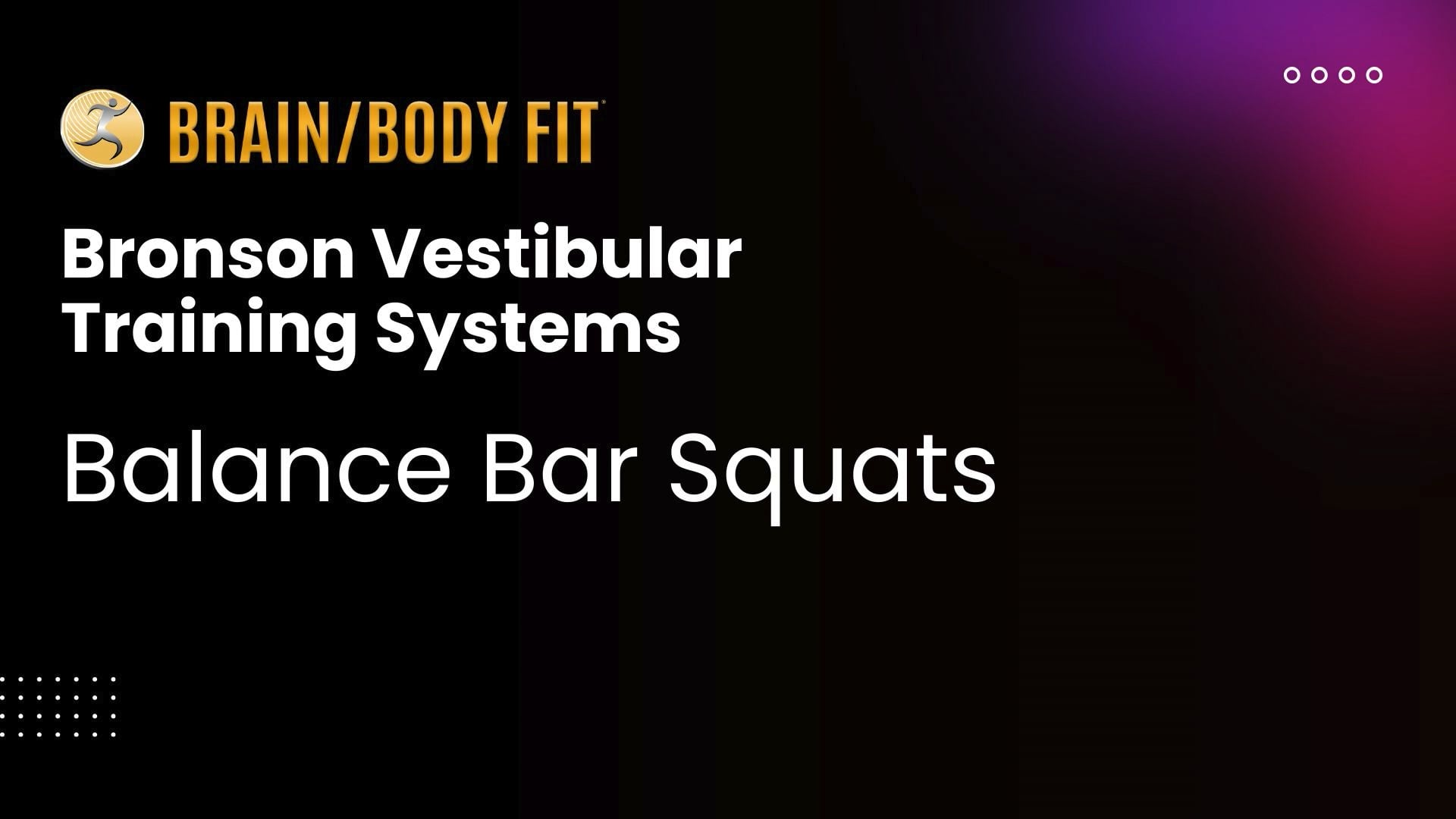 5 - Balance Bar Squats