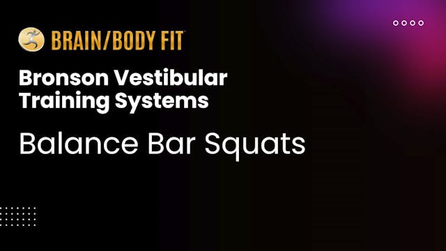 5 - Balance Bar Squats