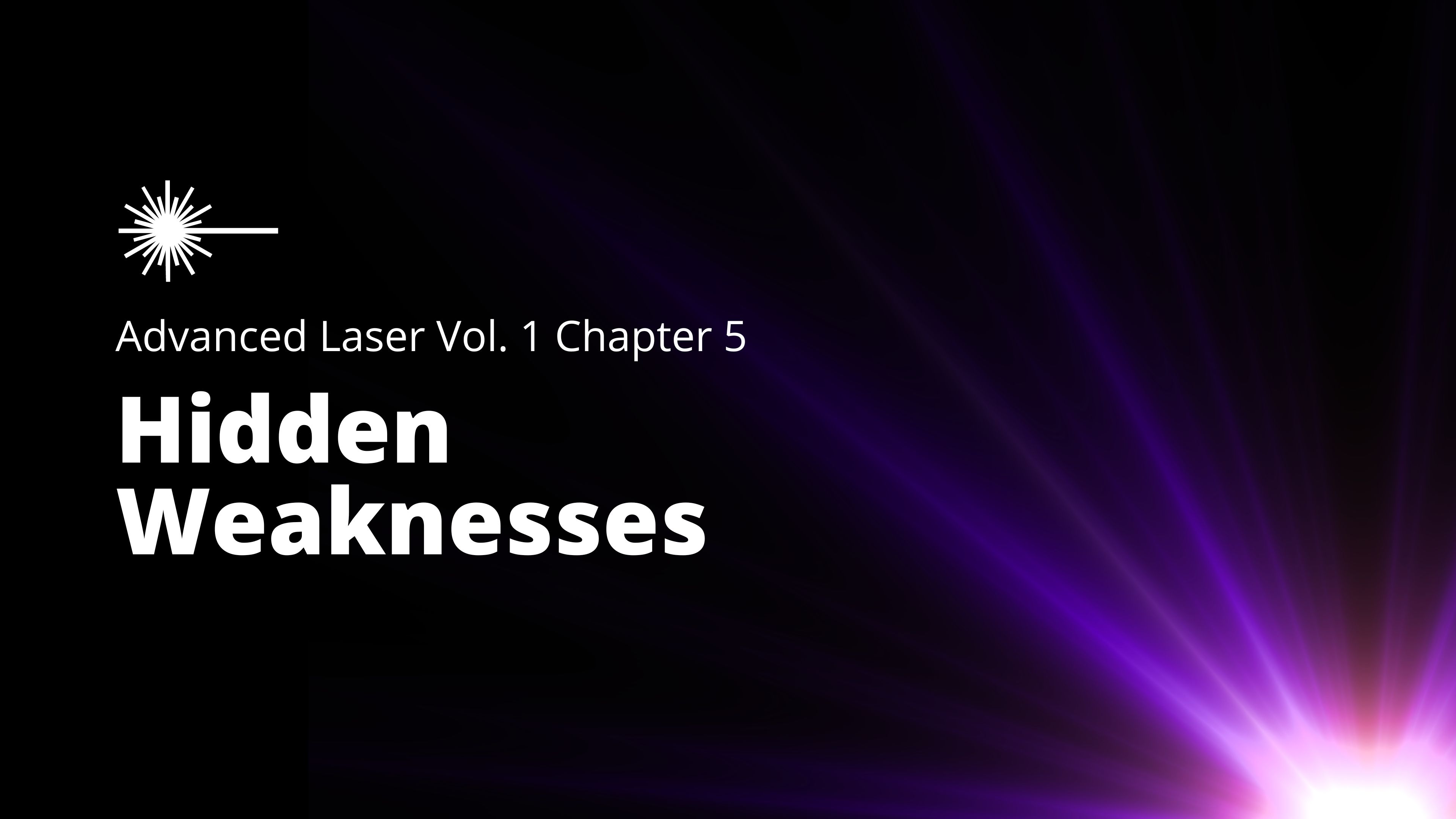 Advanced Low-Level Laser Therapy Vol 1 - Chapter 05 - Hidden Weaknesses