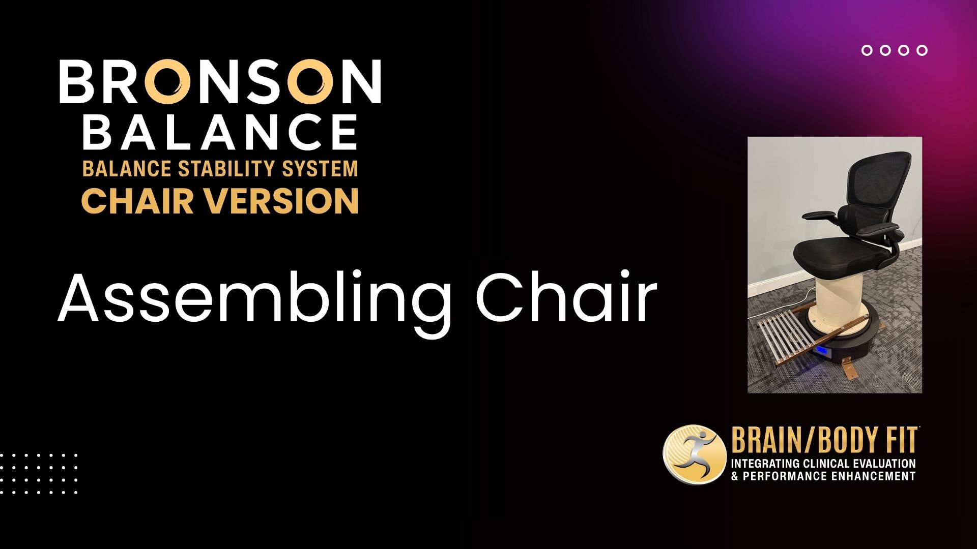 Bronson Balance Chair Spinner Assembly & Base Attachment Guide