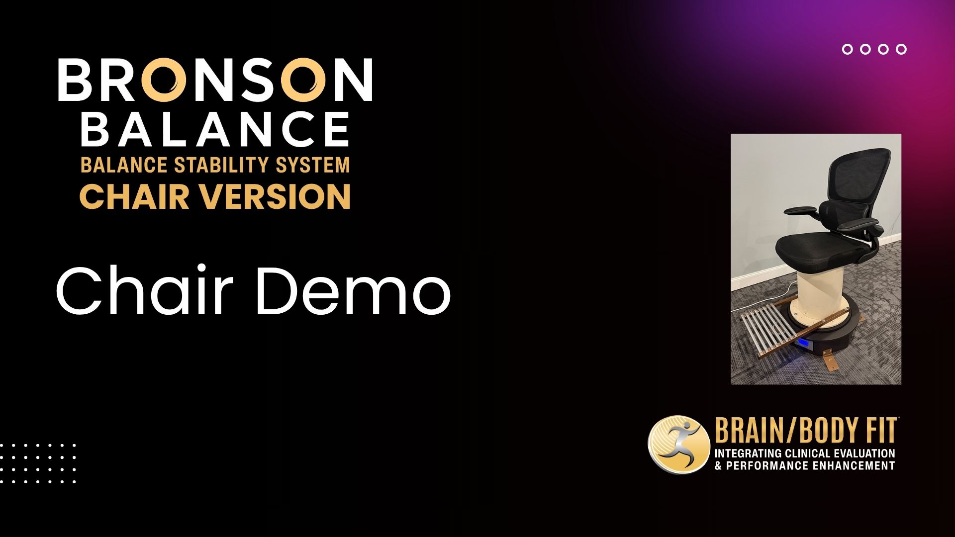 Bronson Balance Chair Spinner Demo