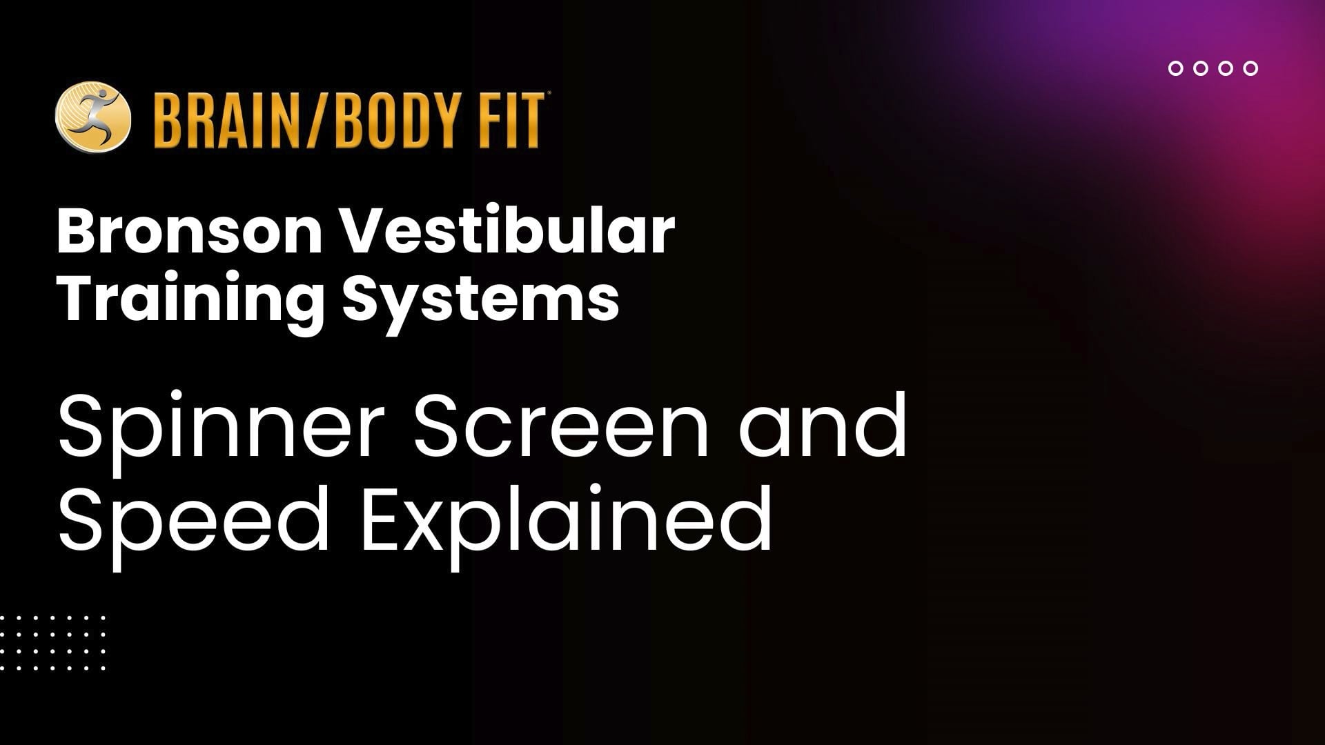 3 - Spinner Screen and Speed Explained