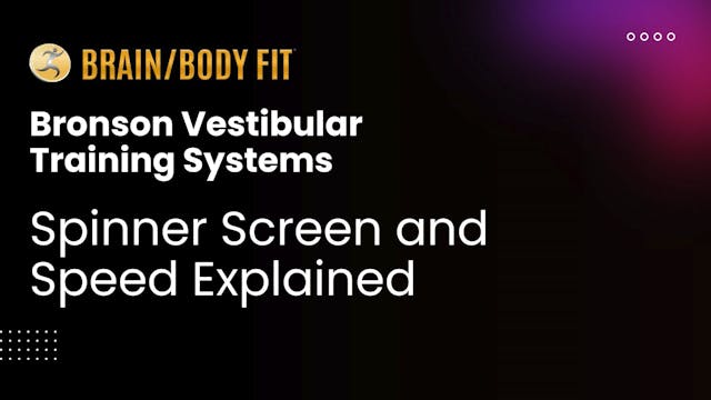 3 - Spinner Screen and Speed Explained