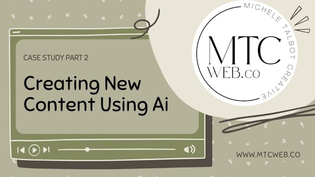 Part 2:  Creating New Content Using Ai