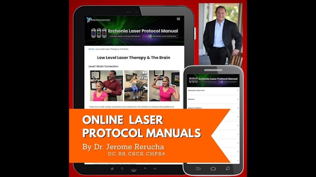 Online Cold Laser Protocol Manuals by Dr. Jerome Rerucha