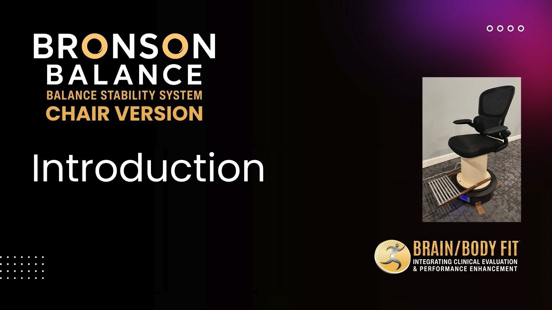 Introduction to the Bronson Balance Spinner Chair