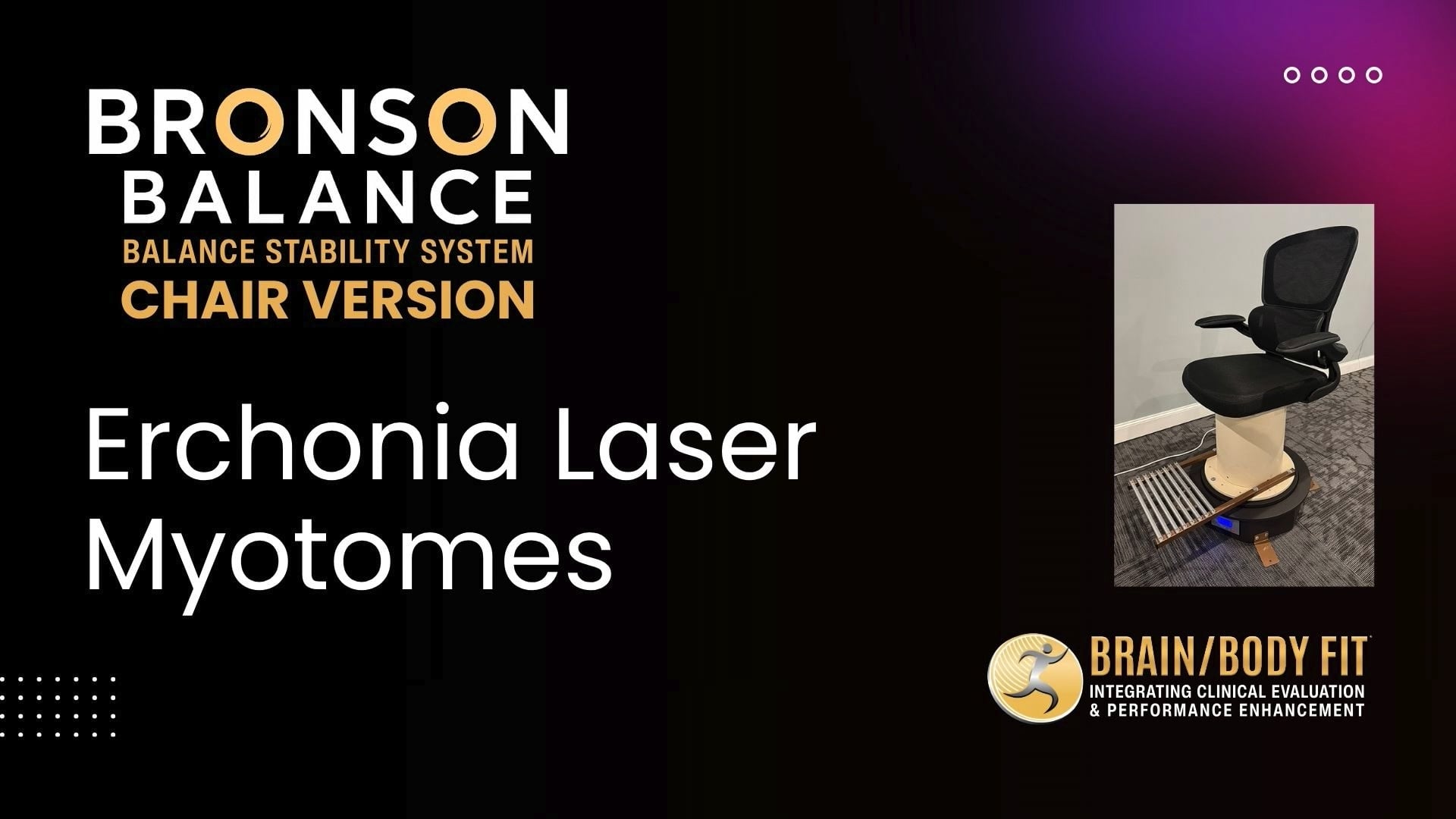 Erchonia Laser Myotomes with Bronson Balance Spinner Chair