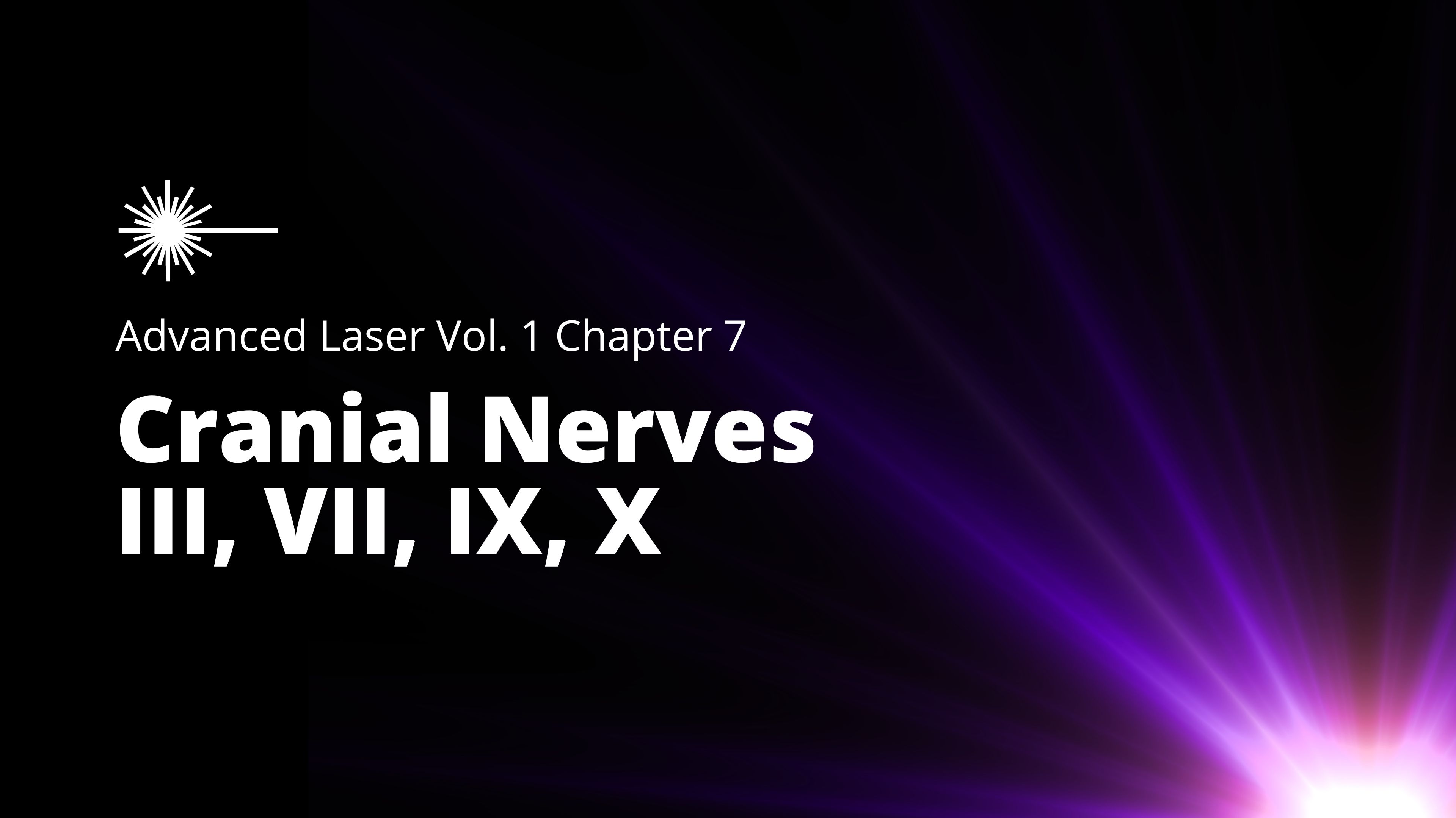 Adv. Low-Level Laser Therapy Vol 1 - Chap 07 - Cranial Nerves III, VII, IX, X